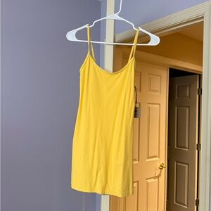 Yellow toast swim bodycon dress